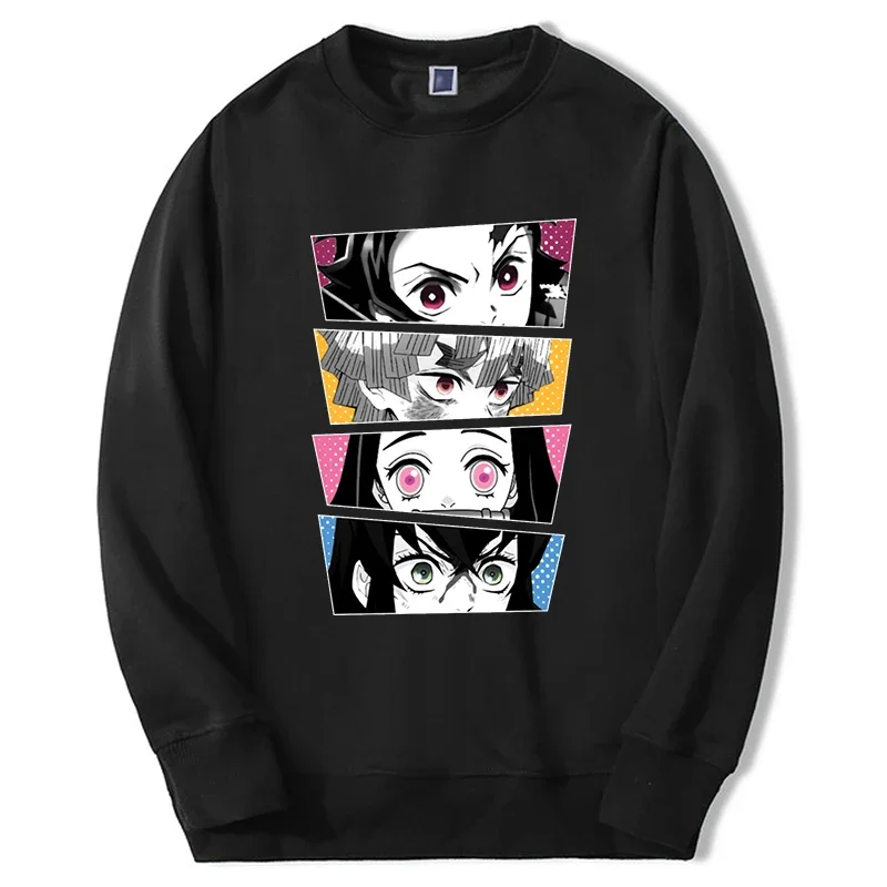 

anime hoodies men women tanjirou eyes Manga Hot anime graphic sweatshirt crewneck fashion casual clothes hoody