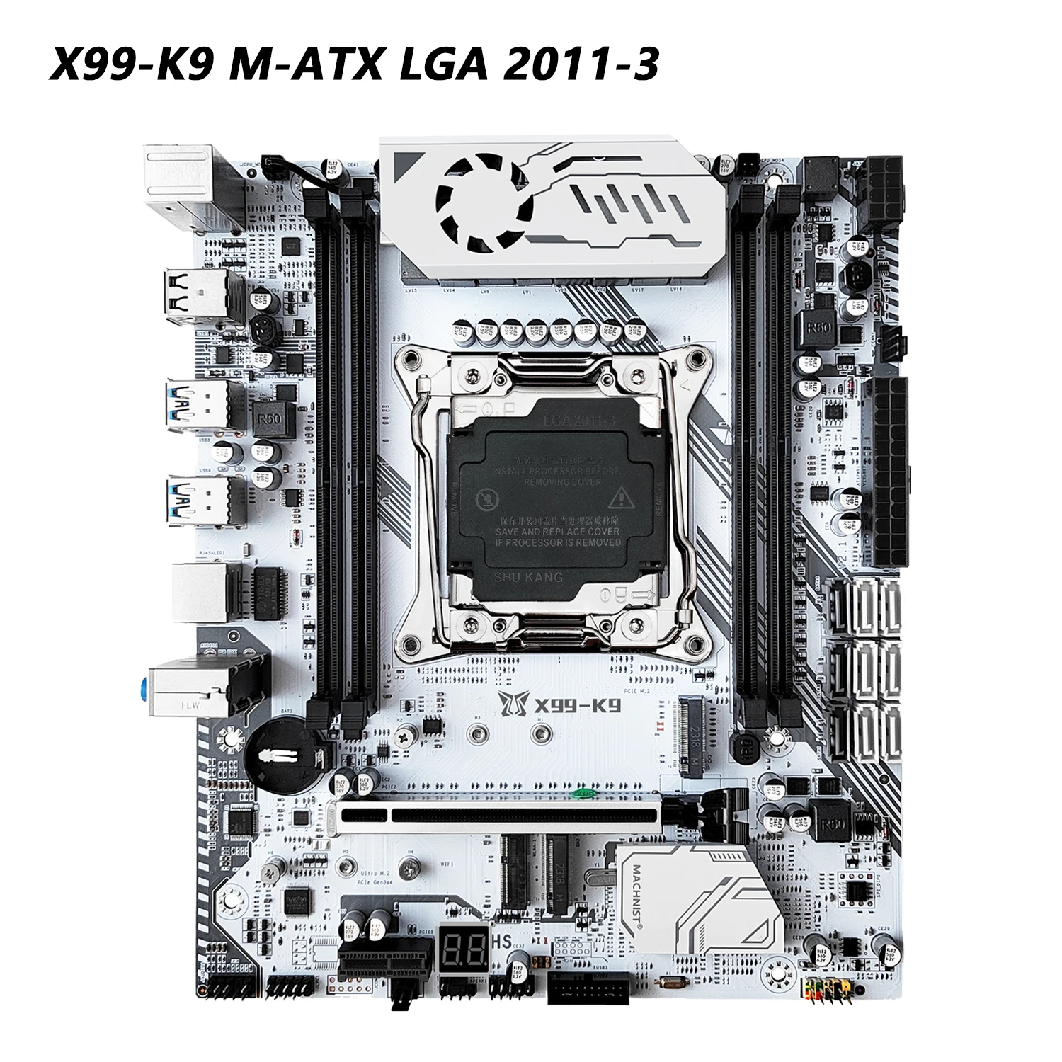 MACHINIST X99 K9 Motherboard LGA 2011-3 Support Xeon E5 V3/V4 CPU Processor DDR4 RAM four-channel Memory M.2 NVME SSD M-ATX