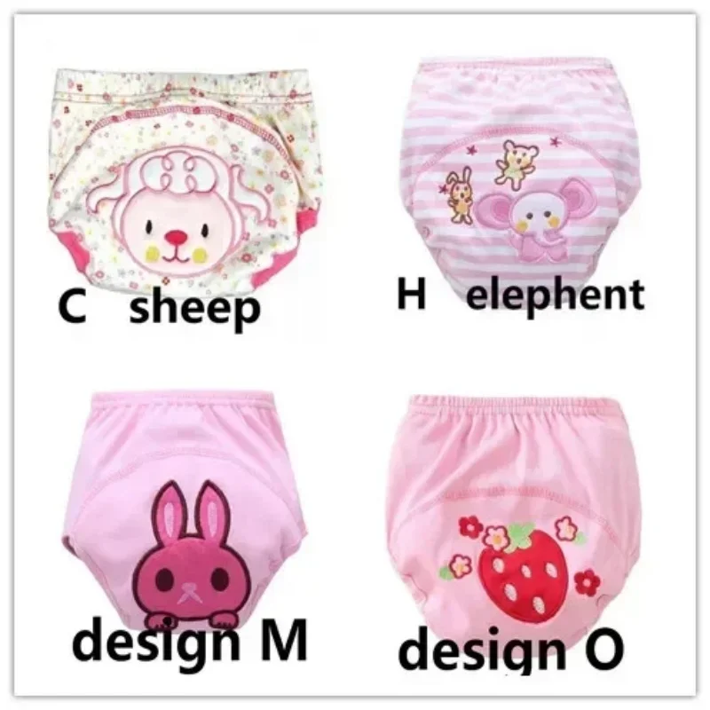 4Pcs Baby Training Pants Cotton Reusable Baby Diapers Cloth Nappies Washable Diapers Bamboo Learning Pants 12-16kg