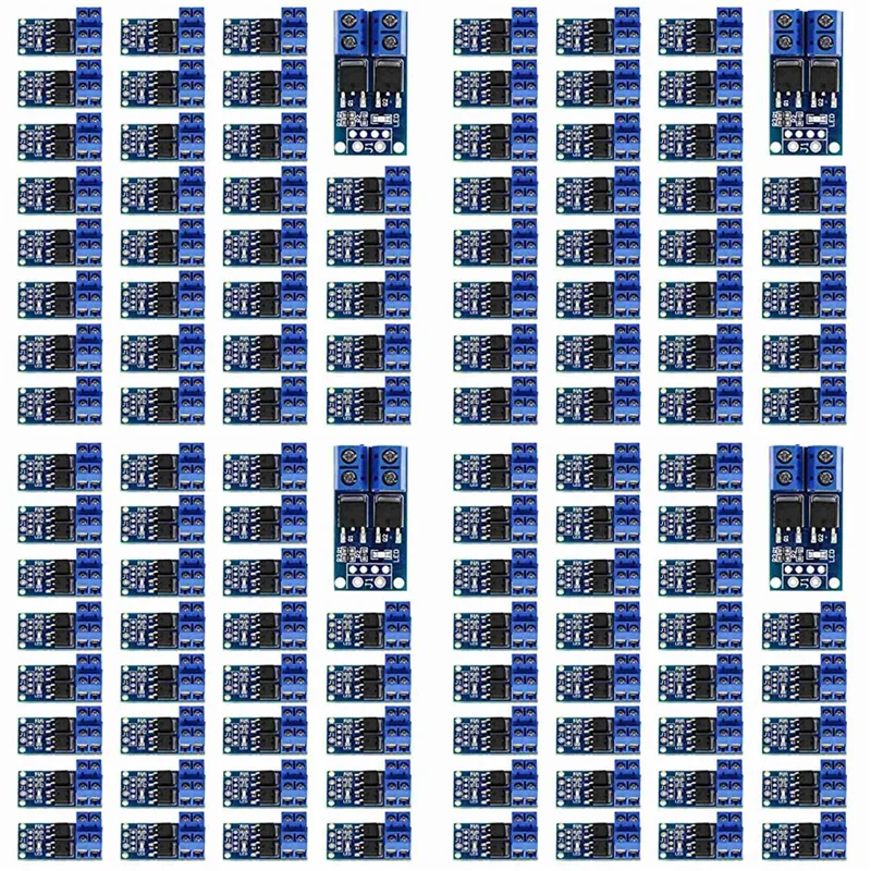 

B04C-120PCS MOSFET Switch Drive Module DC 5V-36V 15A(Max 30A) 400W Dual High-Power 0-20Khz PWM DC Motor Speed Controller