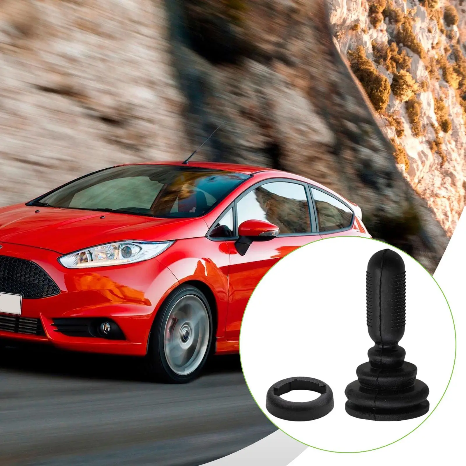 

Black Manual Mirror Adjustment Knob Durable Plastic Rearview Adjuster for Ford Fiesta MK6 2001-2006