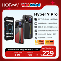 [Ship from DE] HOTWAV Hyper 7 Pro 5G Rugged Phone 200MP Android 14 6.6'' 120Hz Smartphone 36(16+20)GB 256GB 10800mAh Cell Phone