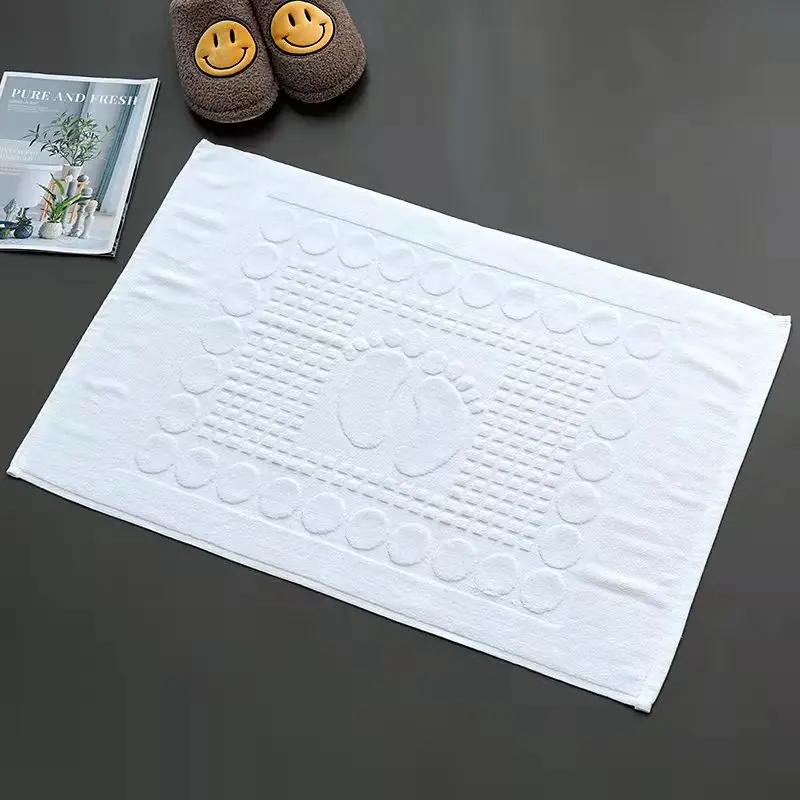 

Thickened cotton floor towel, soft and fast absorbent, star hotel home, bathroom toilet mat, bedroom door mat, 50*80cm