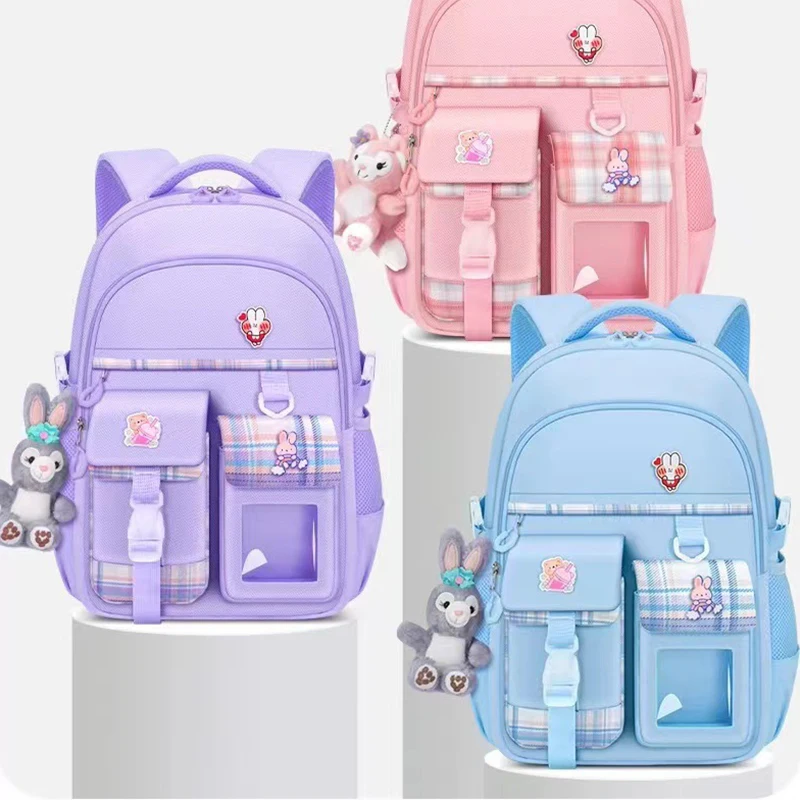 Cartoon Cute Lightweight Backpack Primary School Children Backpack Large Capacity Spine Protection Waterproof Backpack Gifts