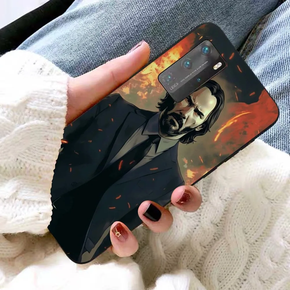 Funda de teléfono John Wick Keanu Reeves para Huawei P 8 9 10 20 30 40 50 Pro Lite Psmart Honor 10 lite 70 Mate 20lite