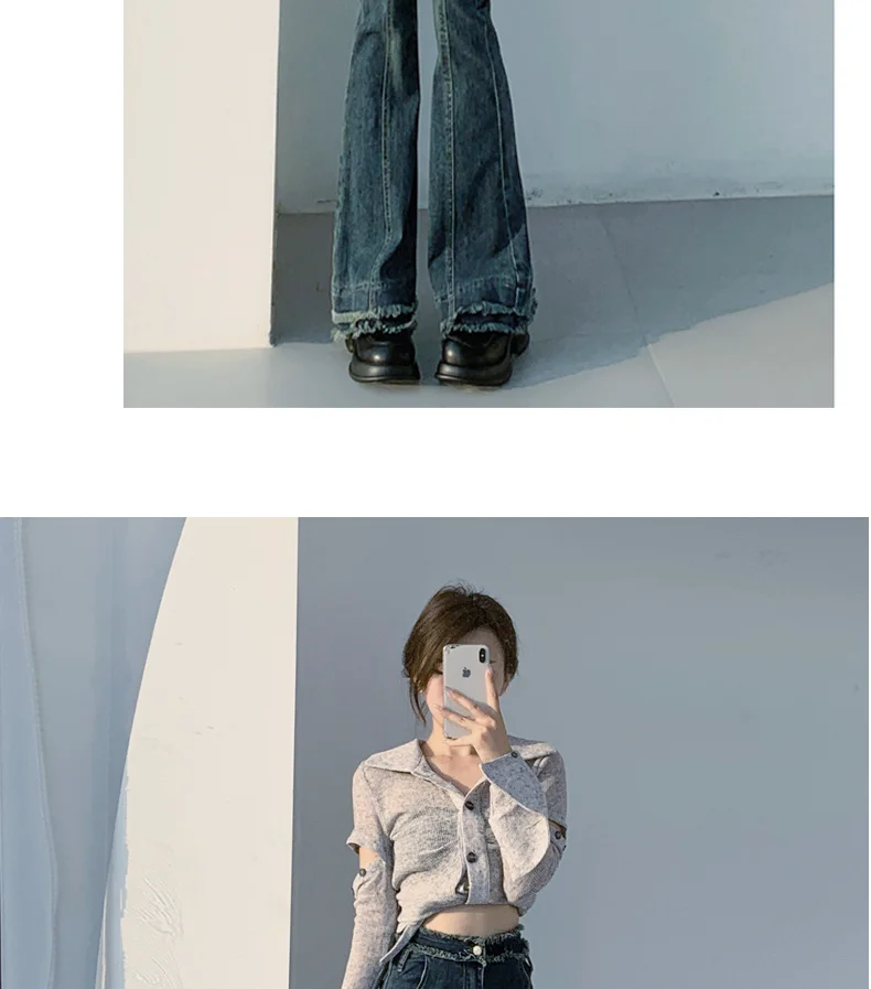 

Одежда для женщин, расклешенные джинсы с низкой посадкой в западном стиле, пастушка, американский стиль, ретро, винтажная женская одежда, удобная джинсовая мода