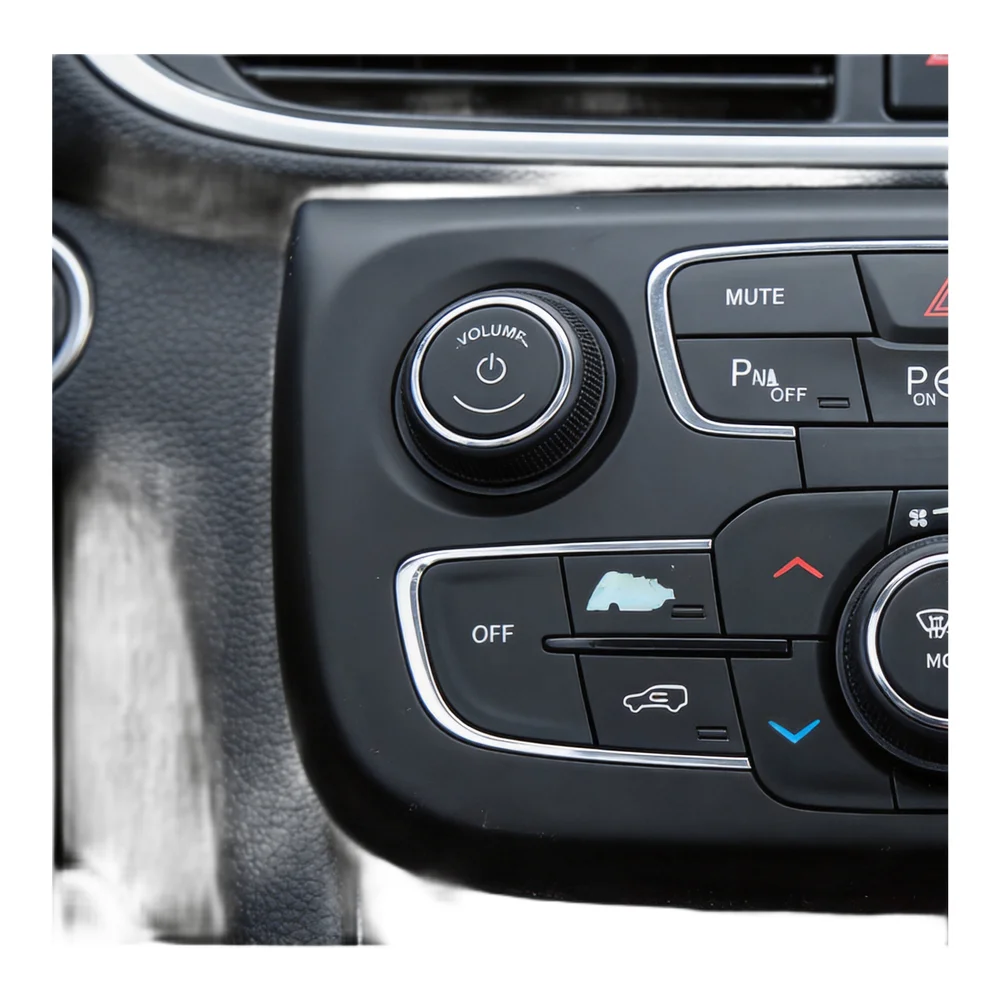 Black Vinyl Sticker for AC Reversing Button on For Jeep Compass 2017-2021 Interior Climate Control Panel Decoration