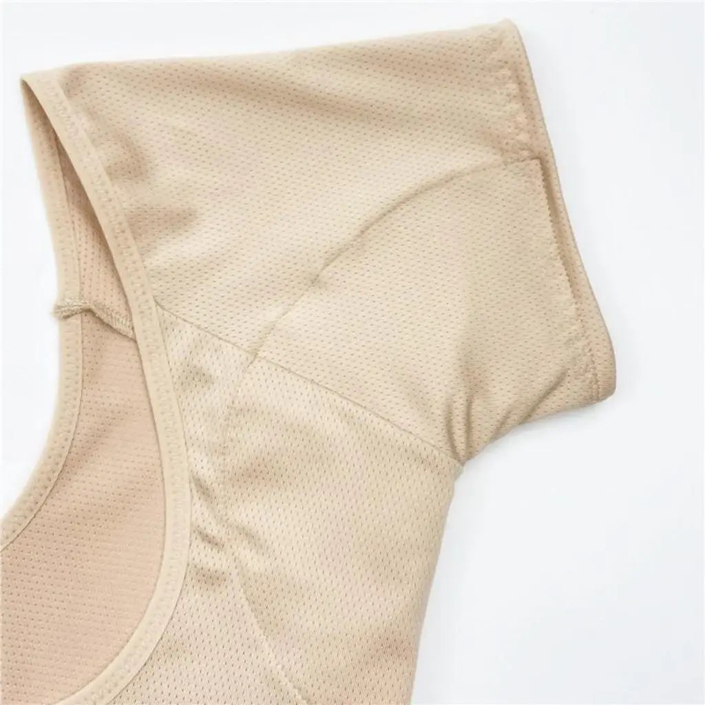 Washable Underarm Sweat Patch Vest for Women Cotton Breathable Sweat Absorber Shield Top for Summer Sports Activities