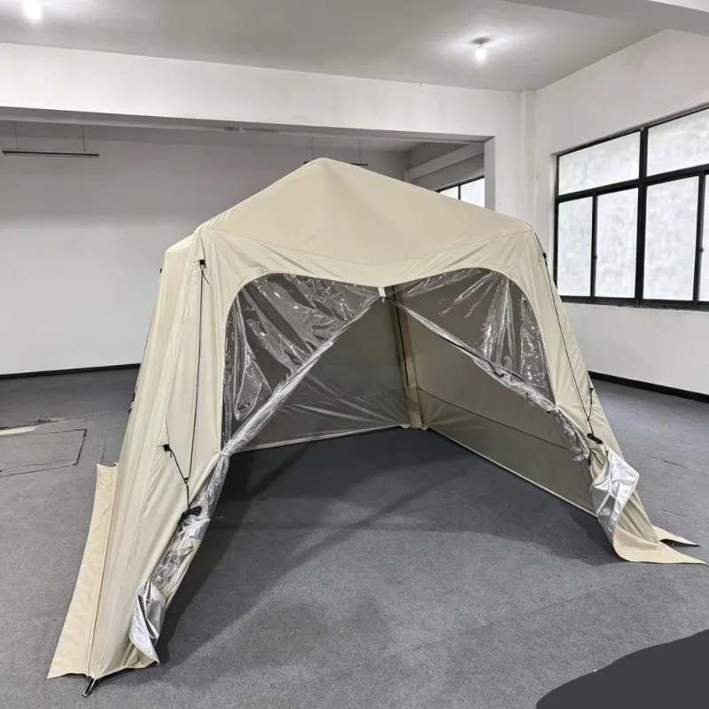 Inflatable canopy outdoor camping, no construction, quick opening, waterproof and sunscreen, multi-person courtyard awning