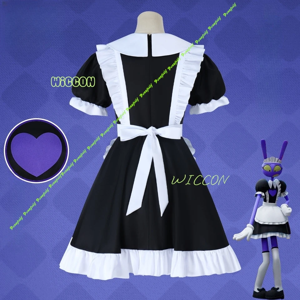 The Amazing Digital Jax コスプレ メイド服 - 小道具付きの完全な