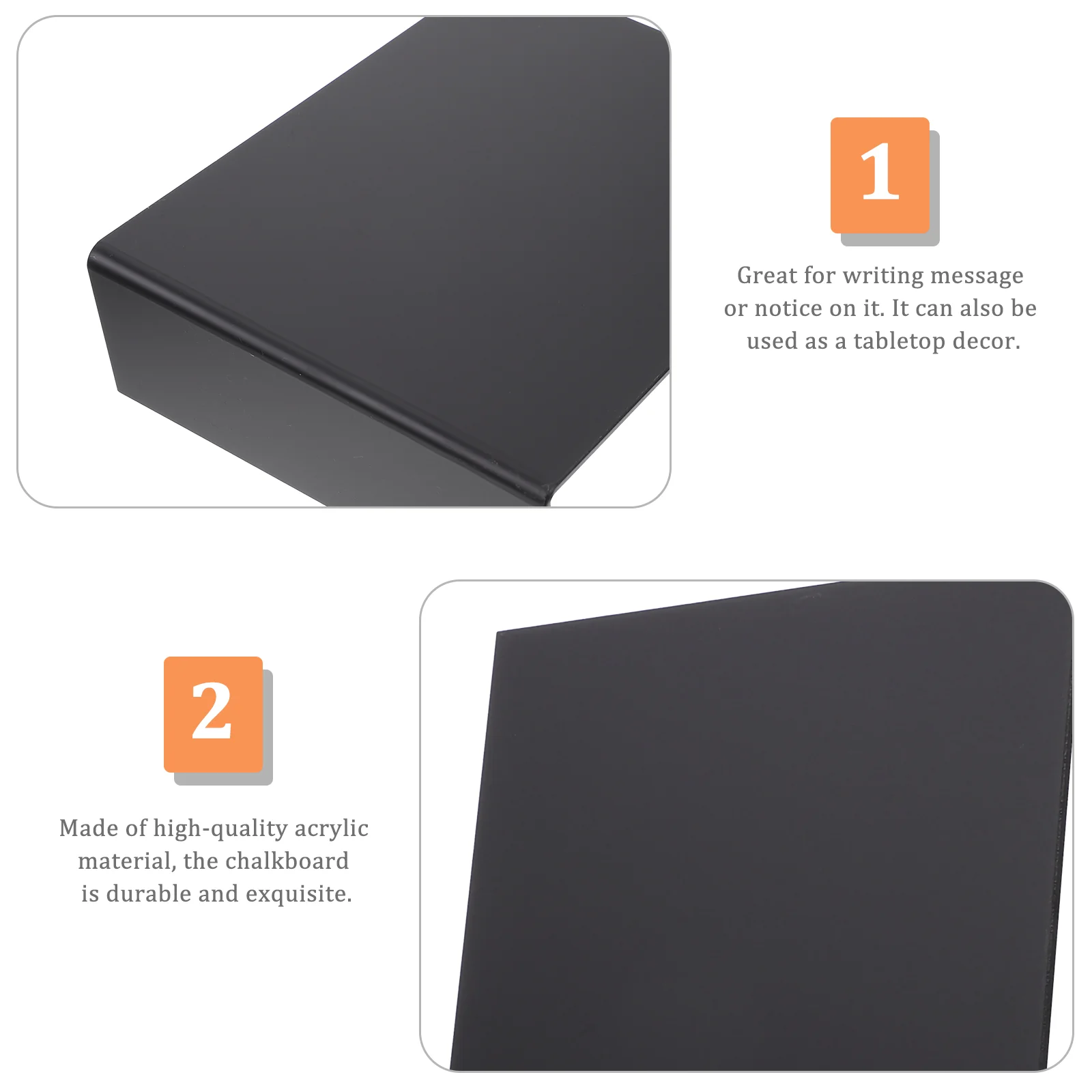 Tabletop Easel Mini Blackboard Signboard Memo Writing Dining Creative Chalkboard Acrylic Office