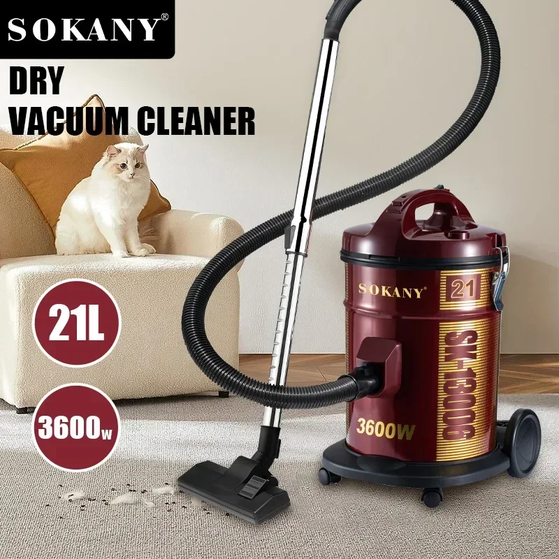 

Hardfloor Bagged Canister Vacuum Cleaner with High Suction Power, Designed for Special Care of Hard Floors and Low-Pile Carpet