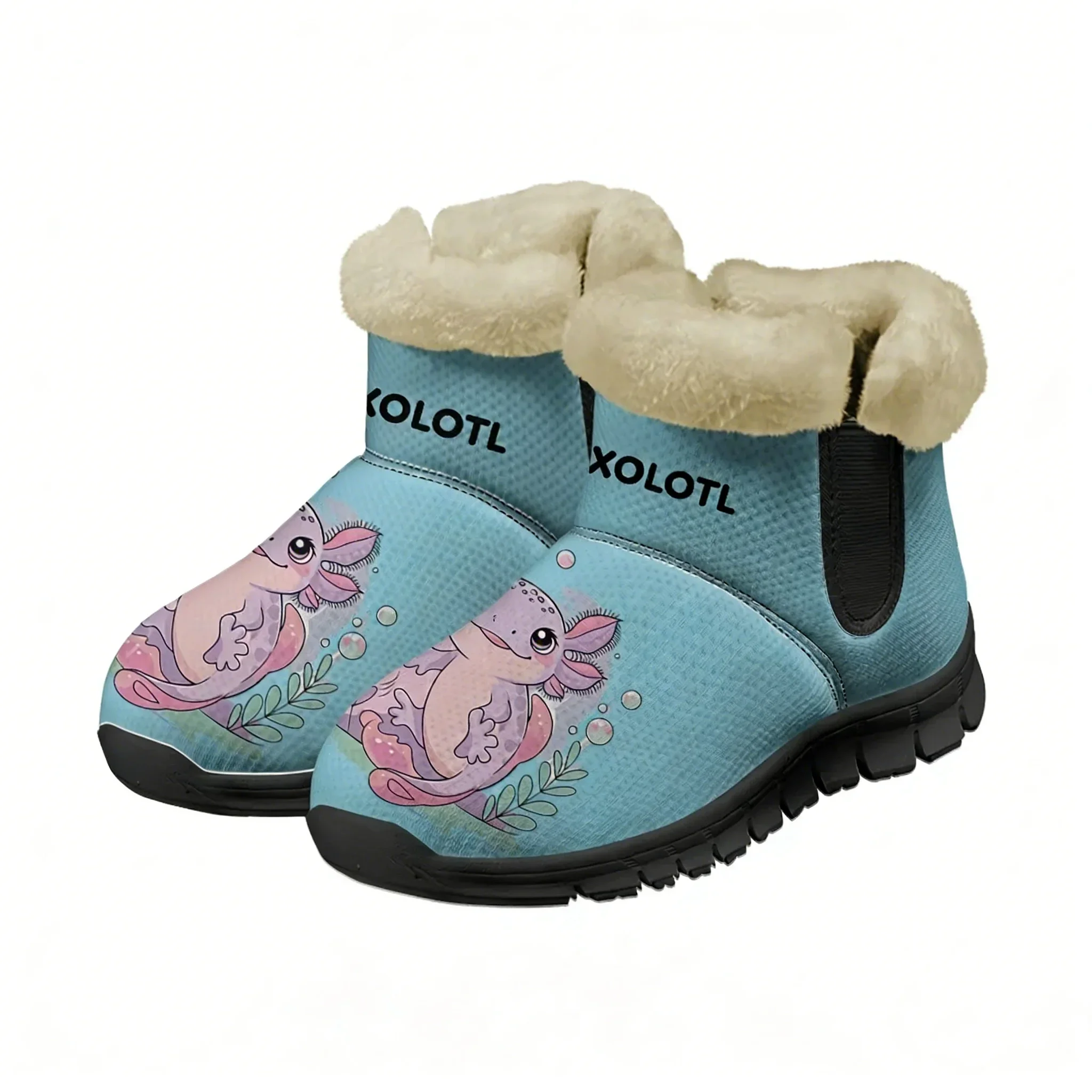 

Axolotl Snow Boot Mens Womens Teentager Warm Boot High Quality Personalized Fashion Casual Lightweight Sneakers Custom Shoes