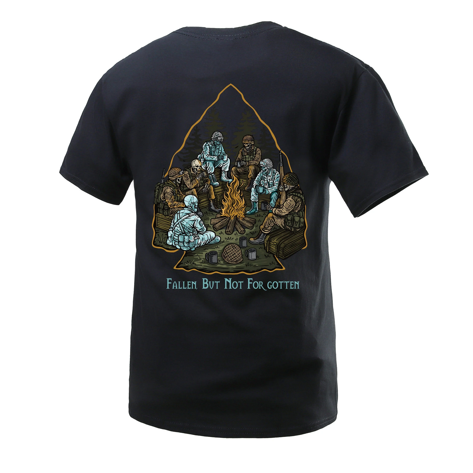 Summer Round-neck Short-sleeved T-shirts The Late-night Battlefield of The Tough Guy Club