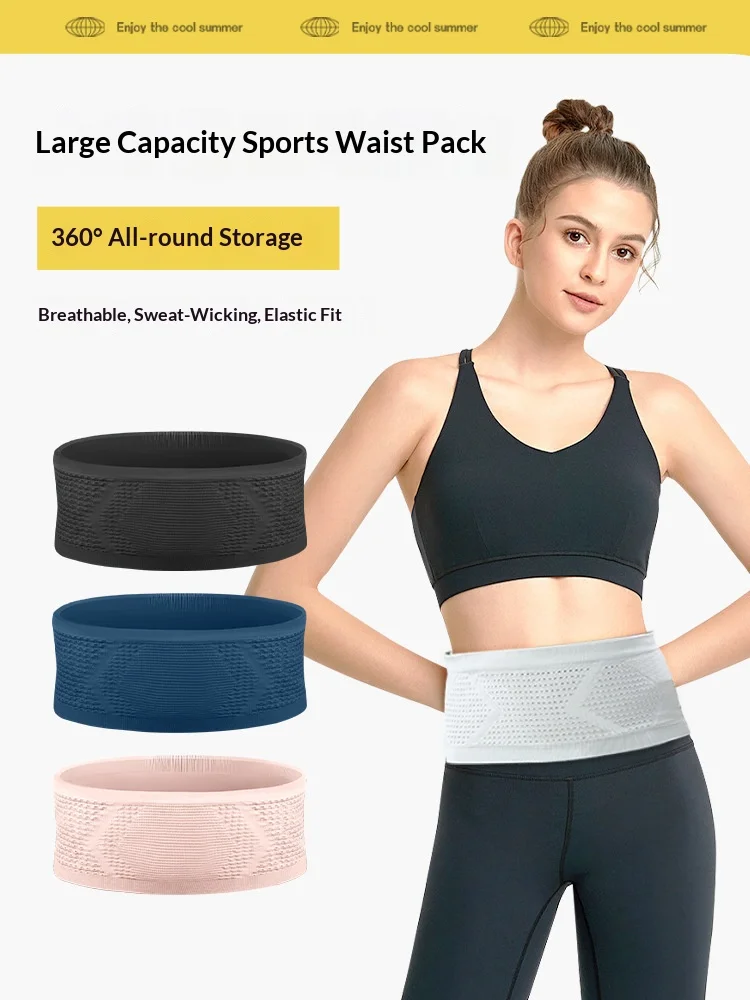 Unisex Running Waist Bag Multifunctional Portable Phone Pouch for Outdoor Hiking Marathon Cycling Jogging Fitness Waist Pack