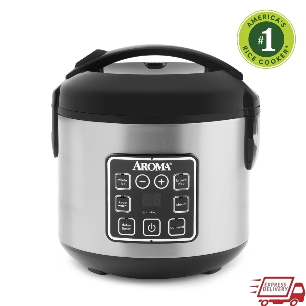 digital-rice-cooker-food-steamer-8-cup-nonstick-ceramic-automatic-keep-warm-sensor-logic-cooking-technology-perfect-grains