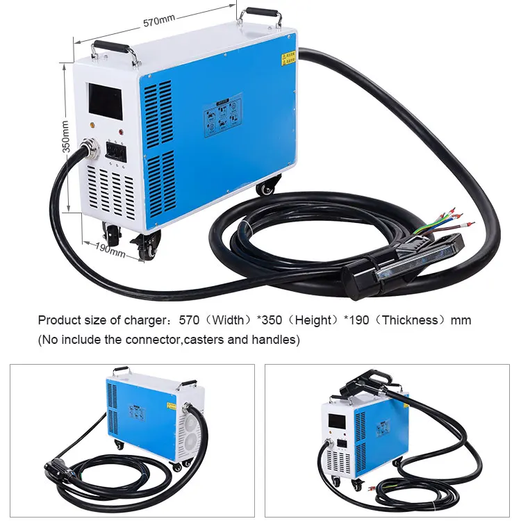سعر المصنع المنزلي بالجملة 7kw15kw20kw30kw40kw60kw Ccs2 DC Fast Ev شاحن محمول لسيارة كهربائية