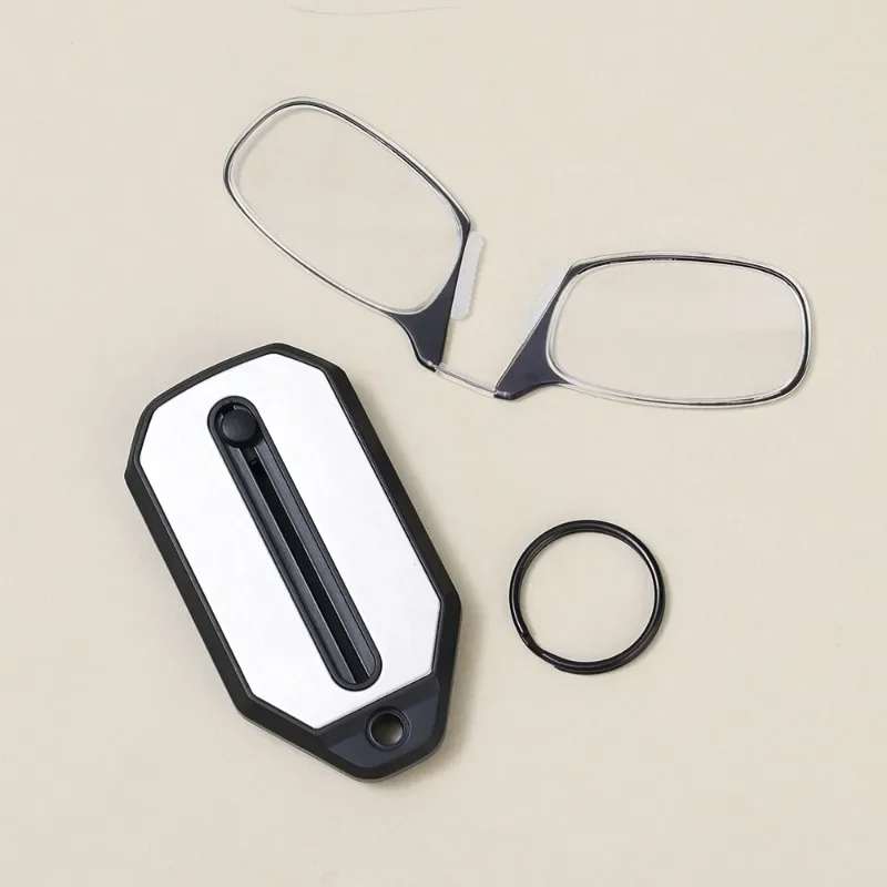Nose Clip-On Reading Glasses Women Men Portable Folding Legless Glasses Mini Lightweight Comfortable Glasses Fashion Accessory