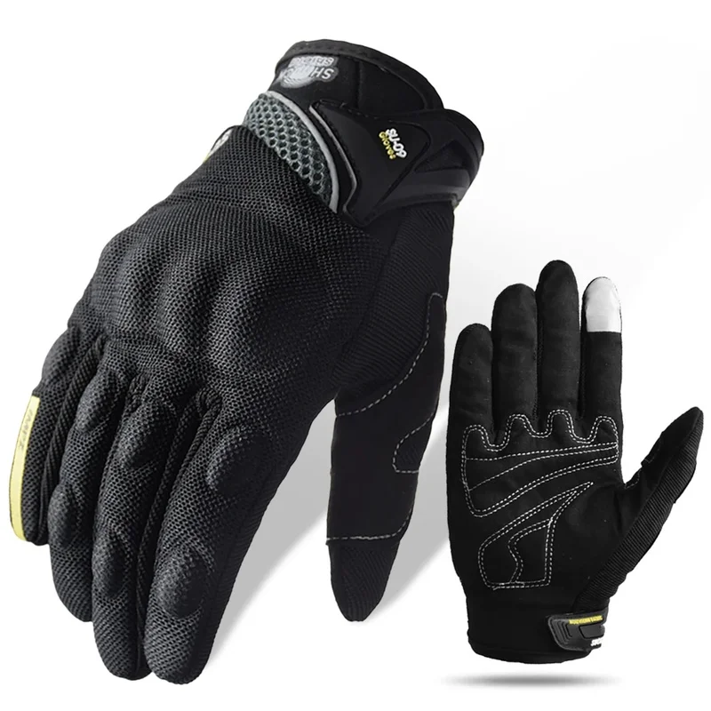 Suomy Summer Breathable Motorcycle Touch Screen Accessories Items Hard Knuckle Anti‑Impact Motocross Off‑Road Dirt Bike Gloves