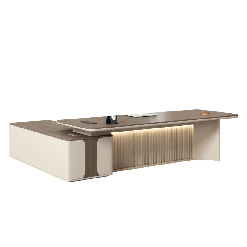 

President's Light Luxury Modern Office Furniture Manager's Combination Light Luxury Atmosphere General