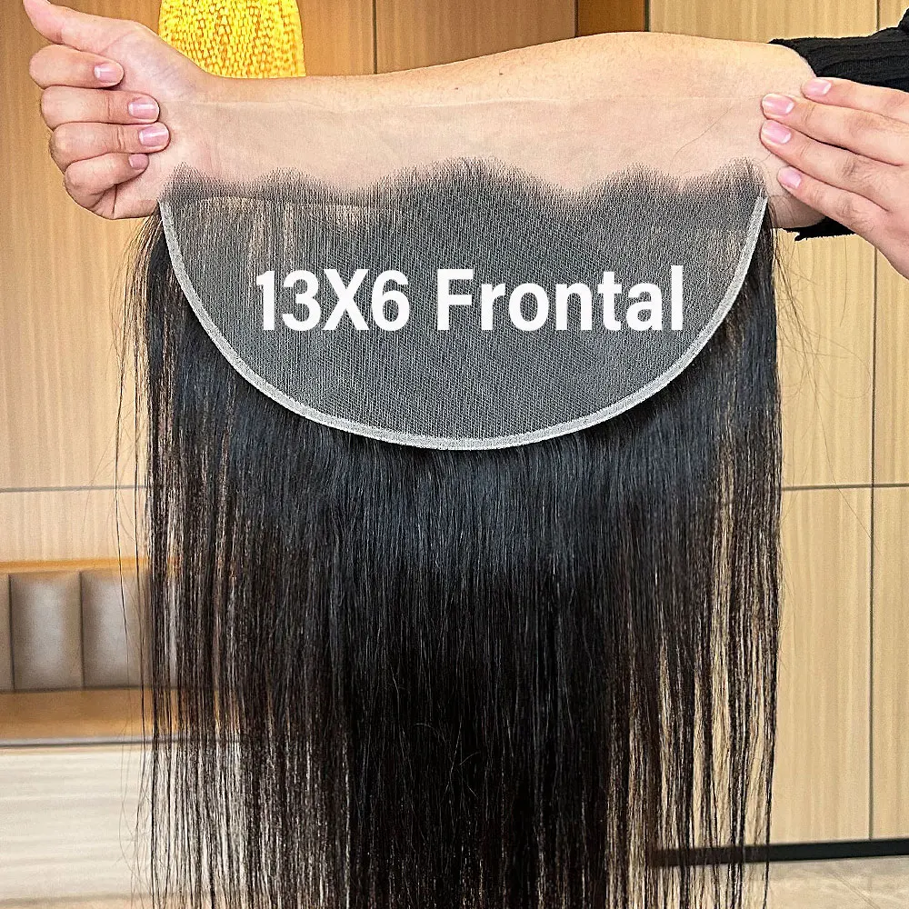 

13X6 Hd кружево только фронтальная часть прямые прозрачные кружевные фронтальные человеческие волосы Remy предварительно выщипанные невидимые кружевные фронтальные части только пришивные