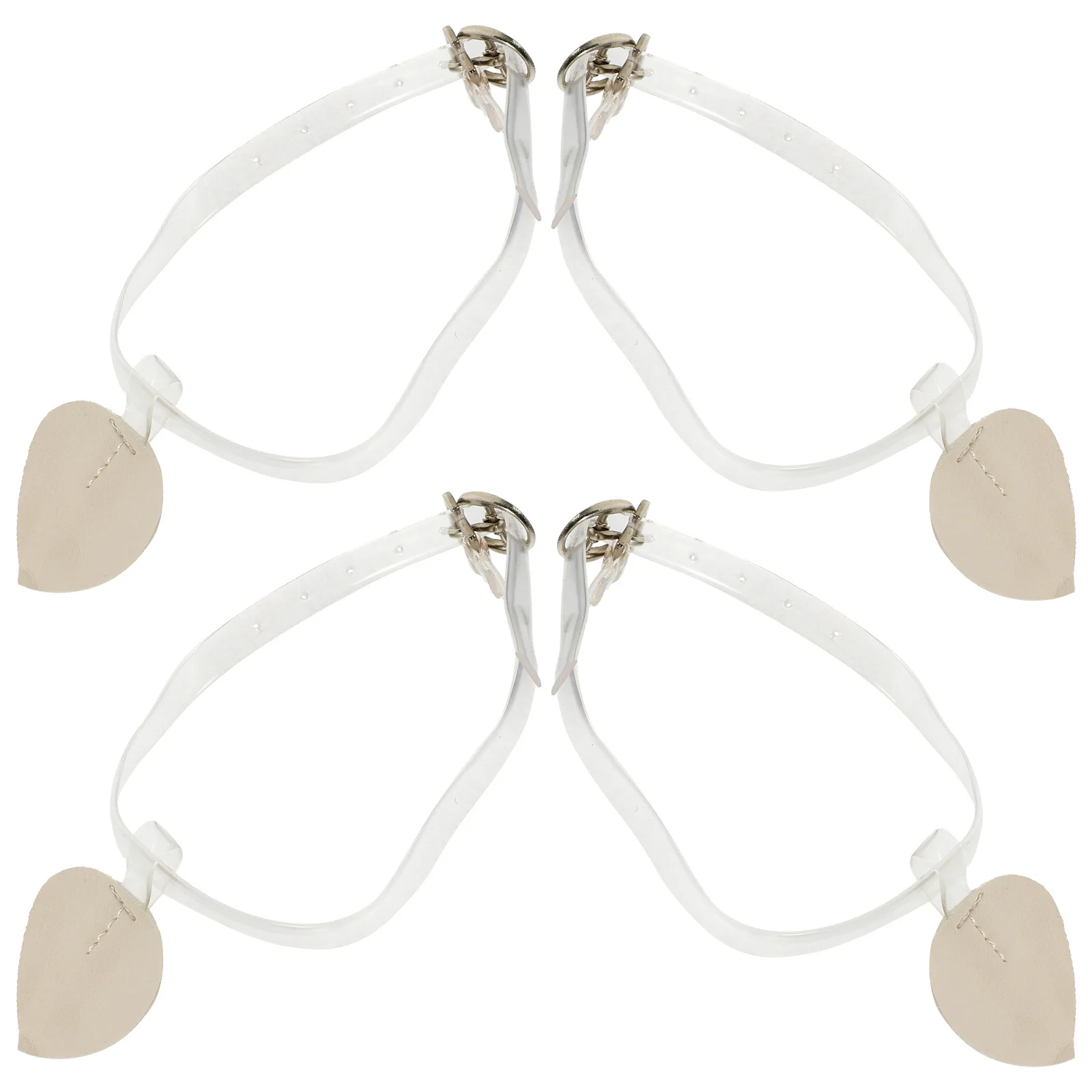 

4 шт., 2 пары регулируемых эластичных ремешков, женские и мужские ремешки для обуви, модельные туфли, противоскользящая защита от волдырей, удобная