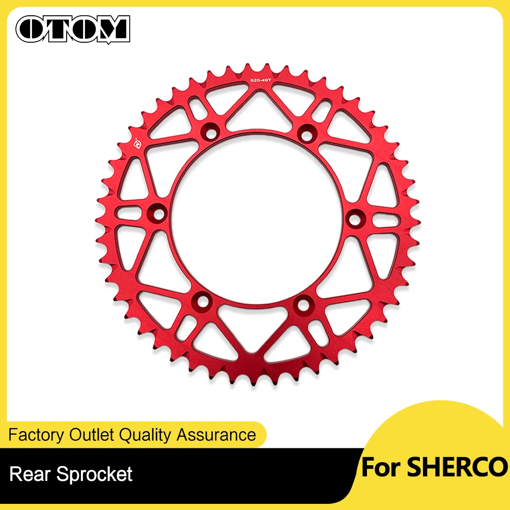 

Для Sherco SE SEF 125-500 2014-2024 аксессуары для мотоциклов задняя звездочка 520 цепь 49T задняя звездочка зубчатая алюминиевая приводная шестерня