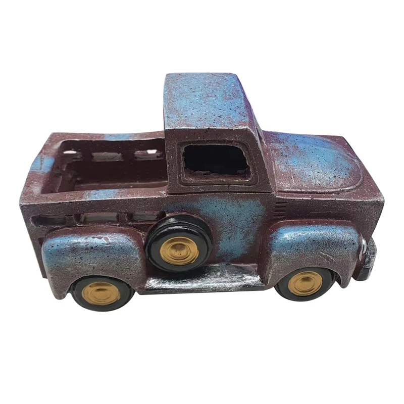 Personalized Huge Rustic Spring Metal Truck Decor, Farm Truck Rustic, Easter Truck Decor, Vintage Metal Truck Planter Durable