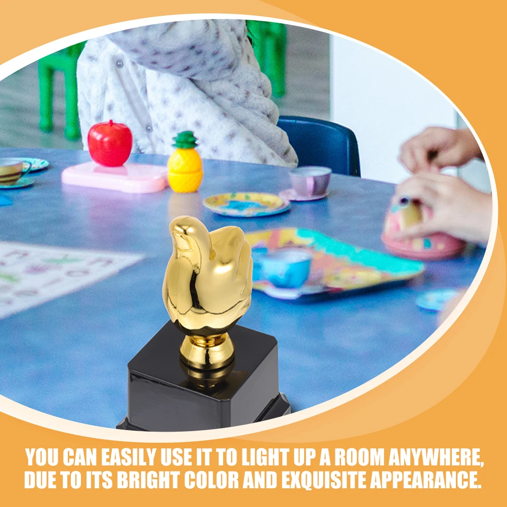 

2 Pcs Thumb Shape Trophy for Children Sports Award Decor with Delicate Detail Fine Workmanship Never Fades Easy to