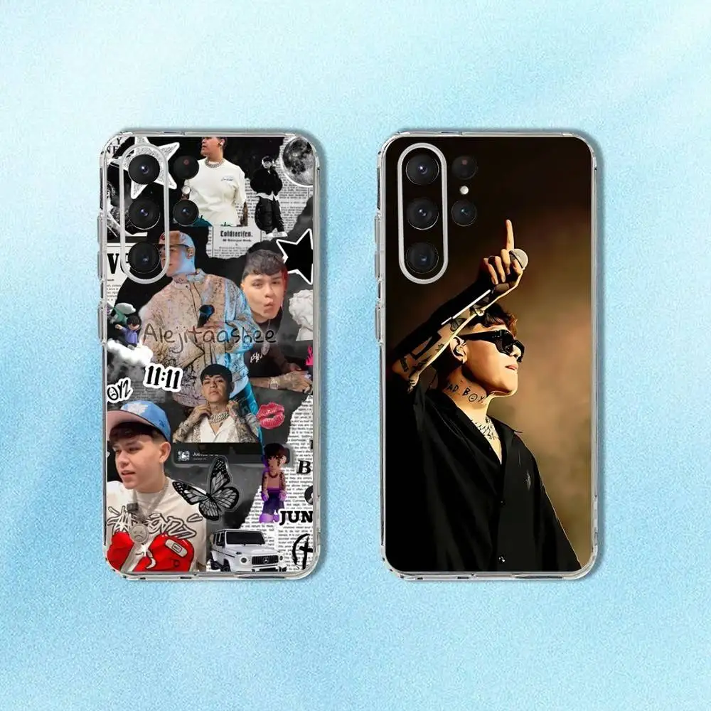

Singer Junior H Phone Case For Samsung S24,30,21,22,23,20 FE,lite,PIus,Ultra,5G,Note,9,10 Transparent Cover