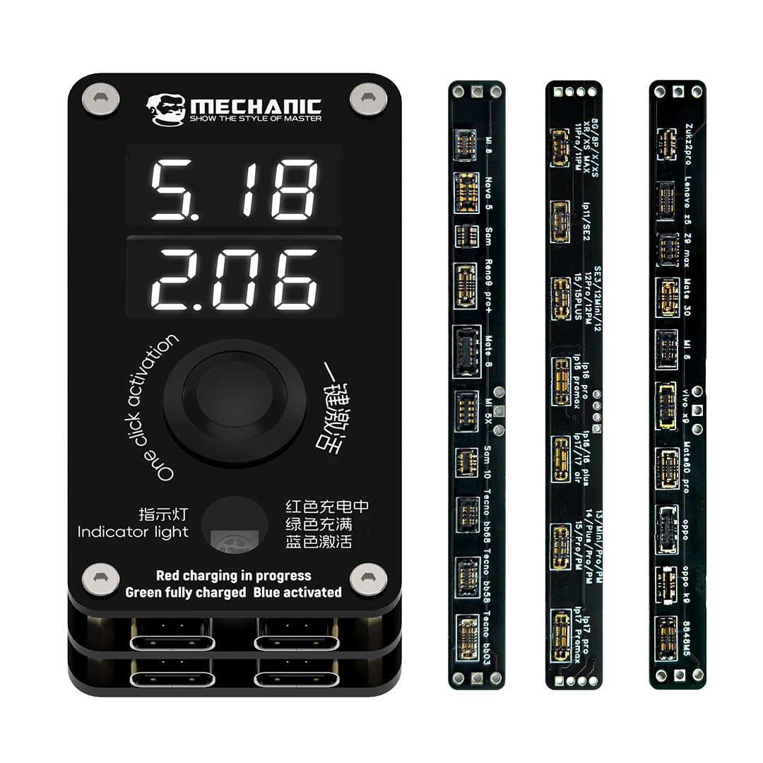 MECHANIC BA27 Pro Battery Charging Activation Detection Board One‑click Activate For IP8‑17 PM Android Phone Battery Repair Tool