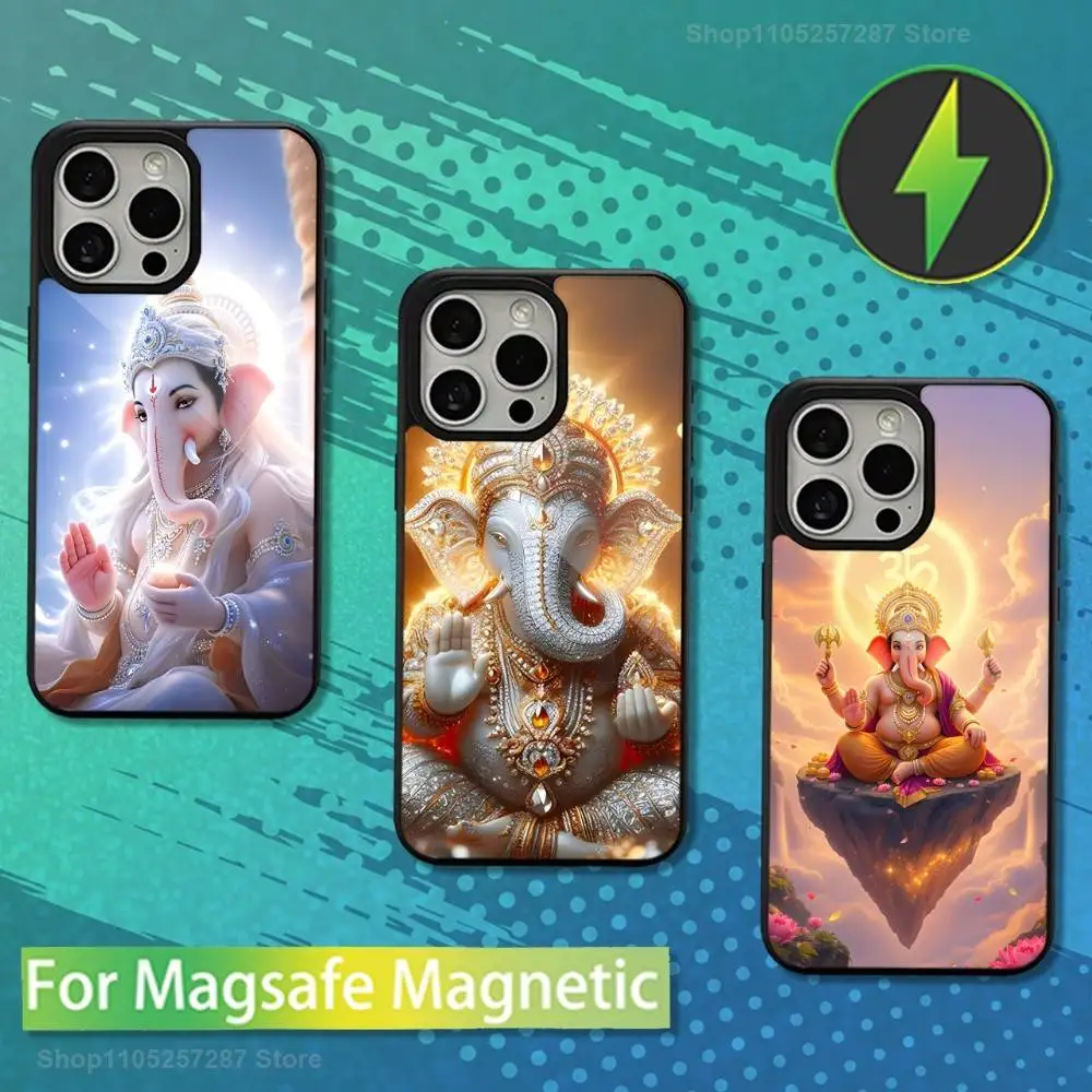 

Baby Ganesha Elephant India Phone For iPhone 17,12,11,16,15,13,14,Pro,Max,Plus,Mini, For Magsafe,Magnetic Wireless Charging Case