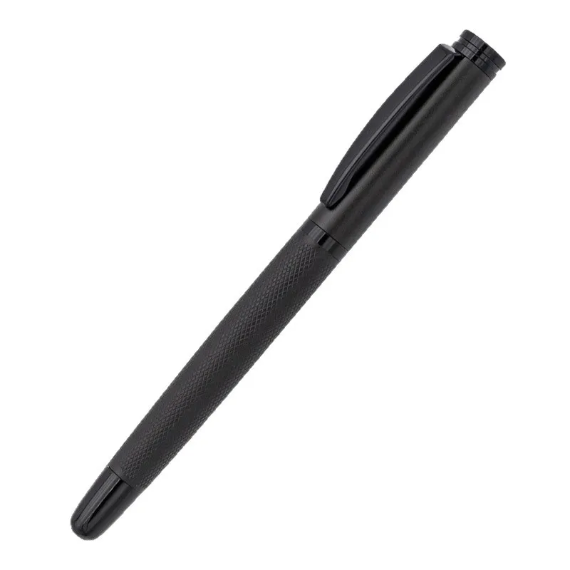 Nowe czarne luksusowe metalowe długopisy do biura, długopisy kulkowe do pisania, długopisy rollerball do podpisu, personalizowane logo, imię, prezent. — zdjęcie produktu 5