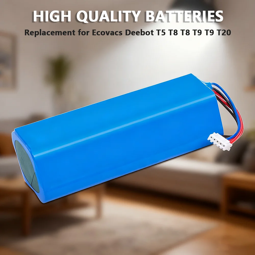 

High Capacity 6800mAh 14.4V Replacement Battery for Ecovacs Deebot T5 T8 T9 T20 T10 X1 Omni Turbo Vacuum