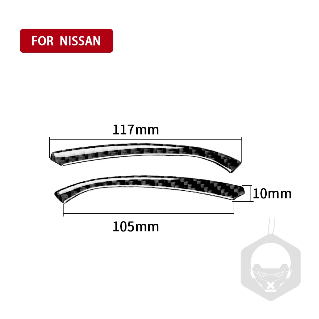 For Nissan 370Z Z34 2009-2024 Car Accessoires Carbon Fiber Dashboard Speedometer Frame Cover Trim Sticker Interior  Modification