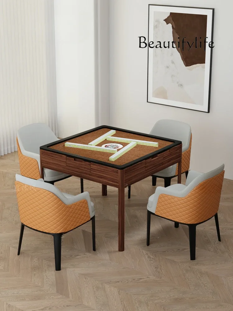 Nieuwe Chinese Stijl Massief Hout Mahjong Tafel Automatische Zen Vrije Tijd Schaaktafel Elektrische Mute Acht-Onsterfelijke Tafel