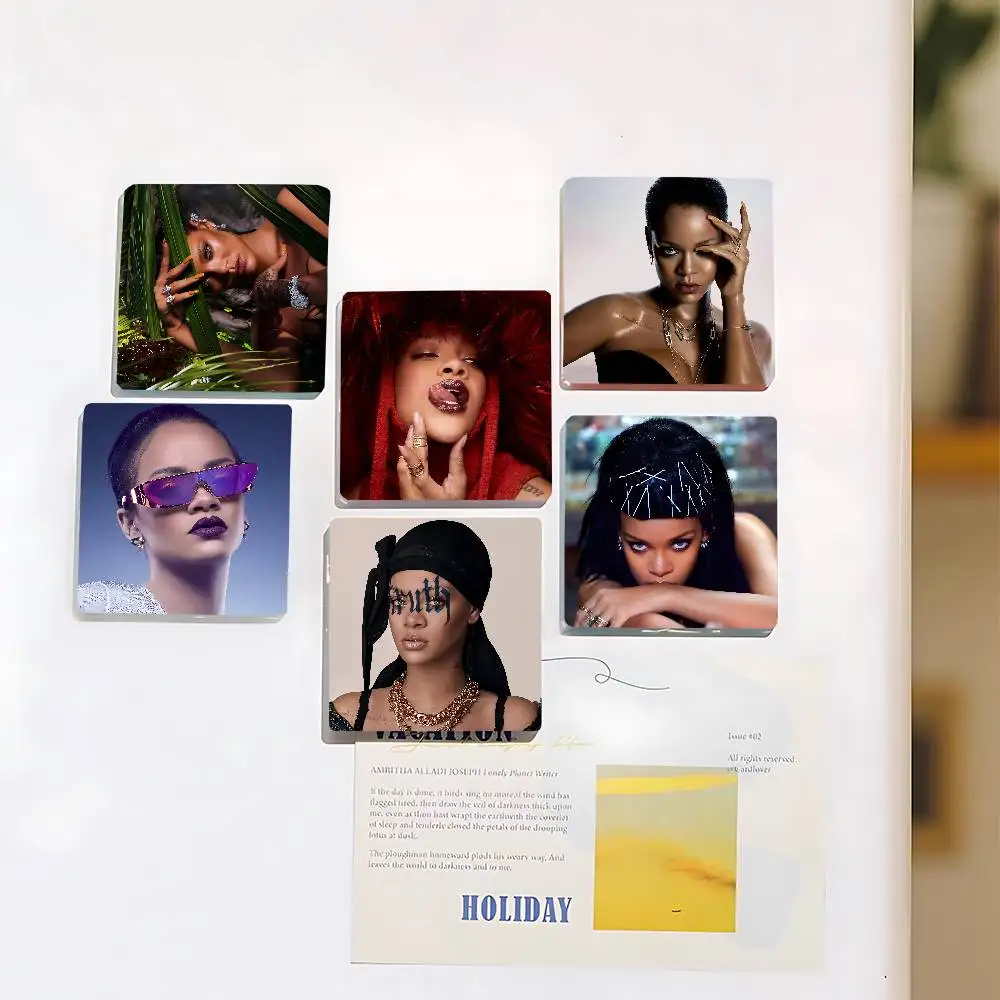 Singer R-RIHANNAS Personalized Photo Fridge Magnets -Gift For Home Decor Valentine's Day Gift Photo Magnetic Sticker