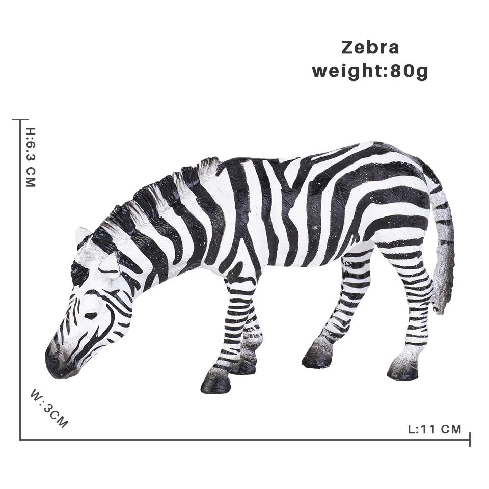 Solide Simulation wilde Zoo Tier Antilope Giraffe Panda Schwein Modell Action figuren Elefant Tiger Figuren Spielzeug für Kinder – Detail 18