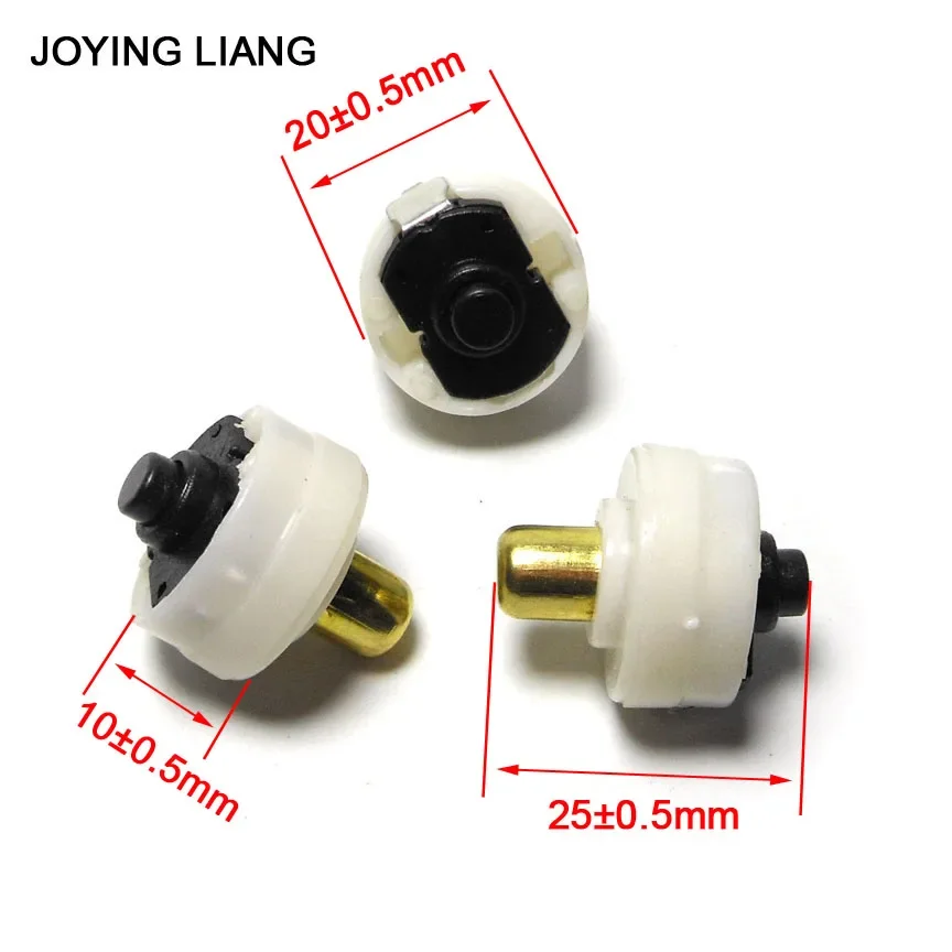 3pcs/lot C8 Flashlight Switch Strong Light Electric Torch Tail Switch 20mm * 10mm White Round Switches T6 Q5 Also Can Use