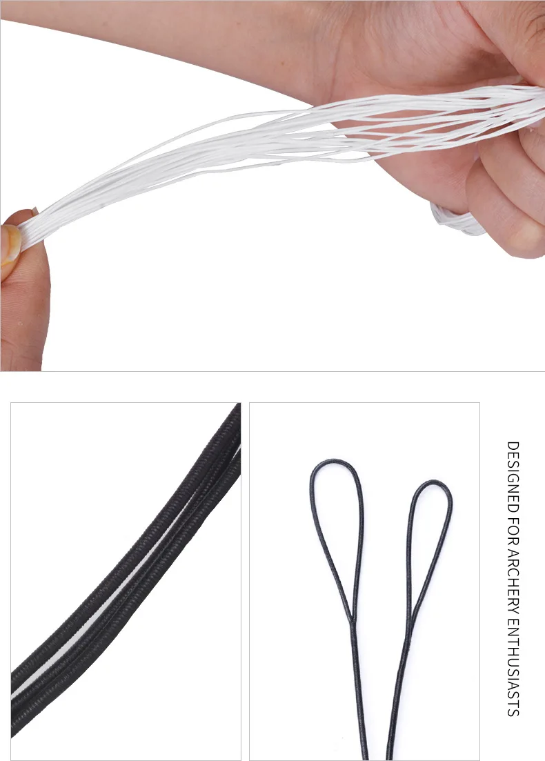 1PCS 58/60/62/66/68/70 Inches Bow String 12 shares bowstring Accessory For  Recurve Bow Archery Hunting Shooting