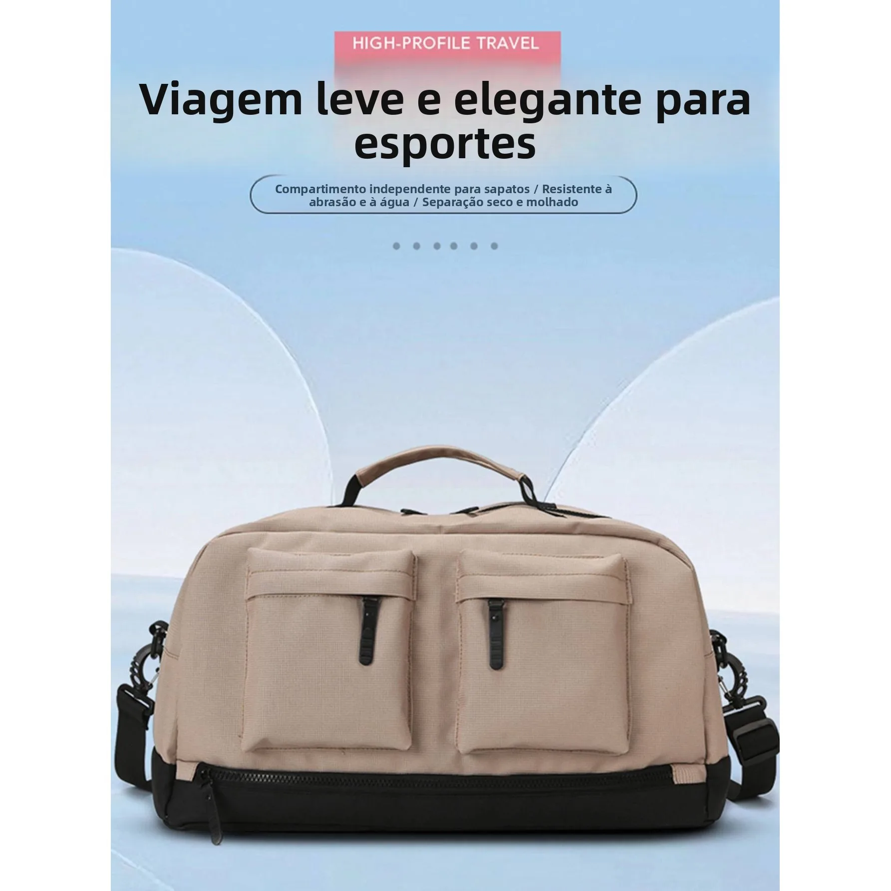 high-quality-high-appeal-short-term-travel-leisure-commuting-large-capacity-sports-fitness-multi-pocket-wet-and-dry-separatio