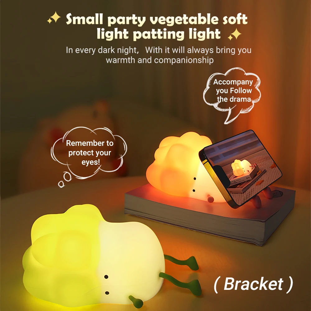 Lampe LED en Forme de Chou Mignon avec Capteur Tactile, Luminaire Décoratif d'Nik, Idéal pour une Table de oral et ou une Chambre à Coucher