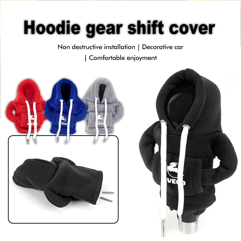 Car Styling Gear Shift Hoodie Cover Shift Cover Gear Handle Decoration For IVECO Daily e-Daily 4x4 Eurocargo S-eWay T-Way