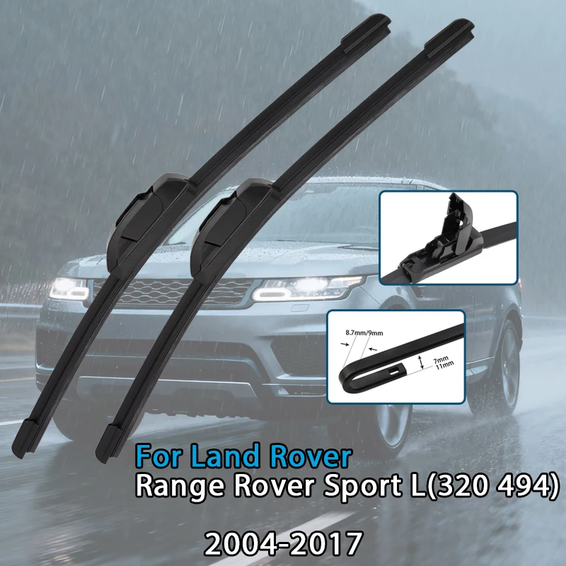 

Щетка стеклоочистителя автомобиля для Land Rover Range Rover Sport L 2004-2025, резиновая заправка для лобового стекла, стеклоочиститель переднего стекла, автоаксессуары