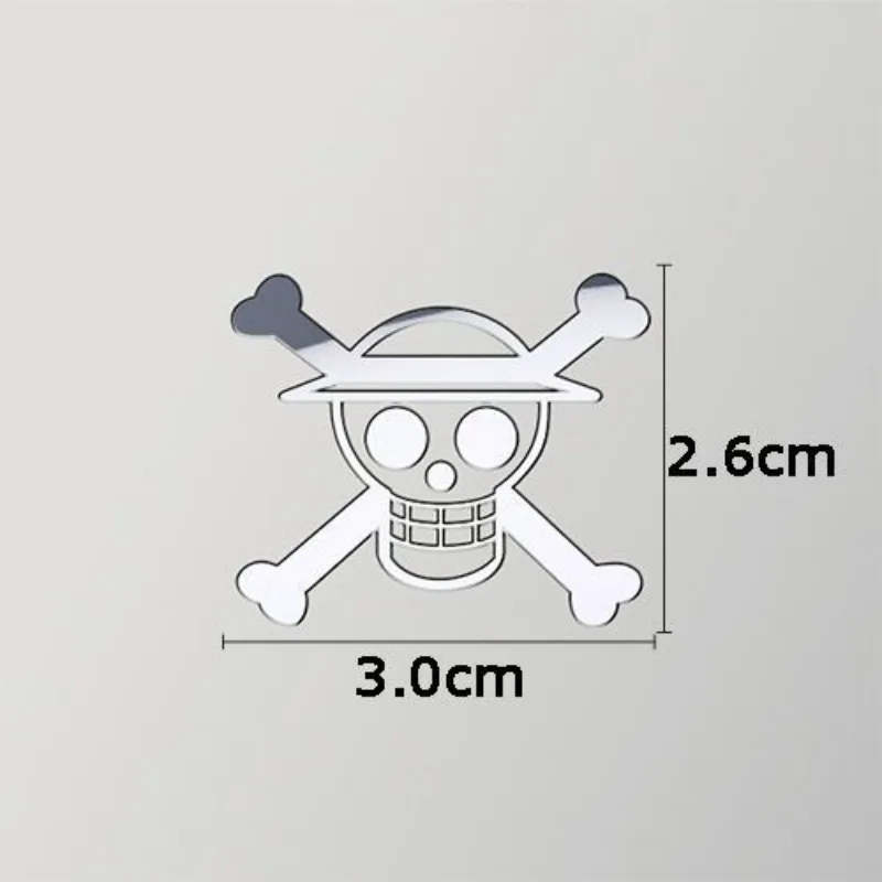 One Piece Pirate Ship Character Avatar Metal Sticker Desktop Bedroom Car Mobile Phone Laptop Tablet Case Sticker Decoration