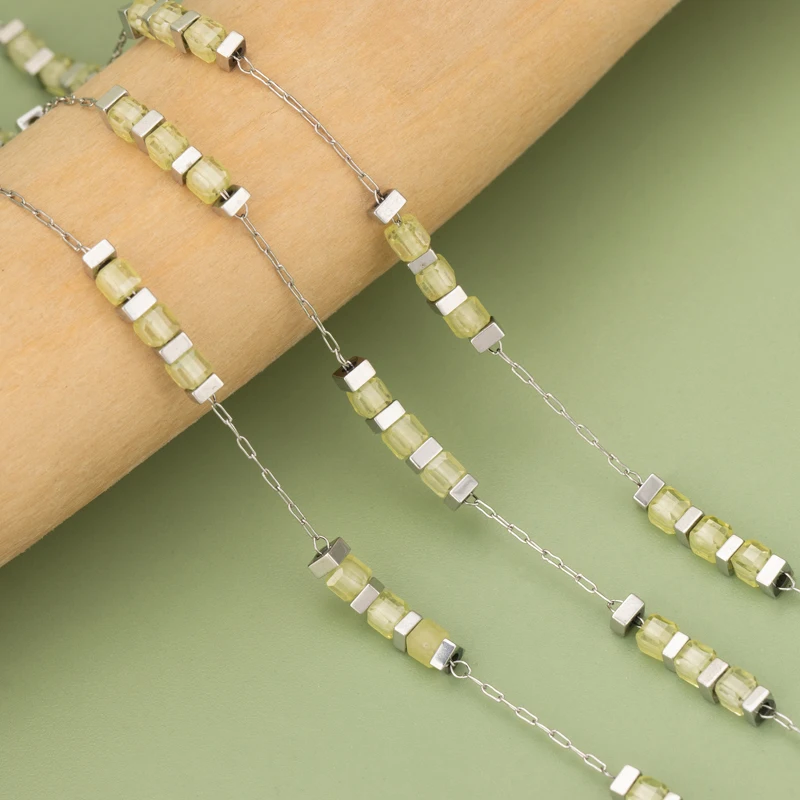 assoonas, C401, Kette, Edelstahl, Naturstein, nickelfrei, handgefertigt, Schmuckzubehör, DIY Armband Halskette, 1m/Stück – Detail 5