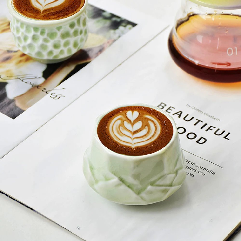 

150/180ml Ceramic Water Mug Hand Made Tasting Series Sensory Home Italian Coffee Cup Tasting Afternoon Tea Sharing Mugs