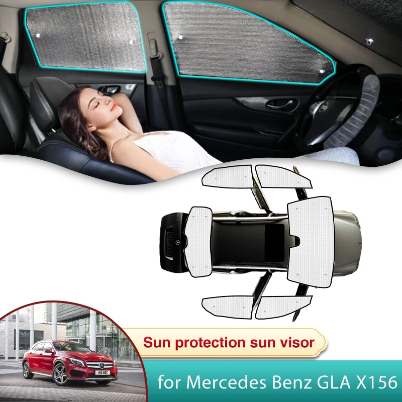

Автомобильный солнцезащитный козырек для Mercedes Benz GLA 180 200 220 X156 MK1 2014 2015 2016 2017 2018 2019 2020, автоаксессуары, солнцезащитный козырек на лобовое стекло