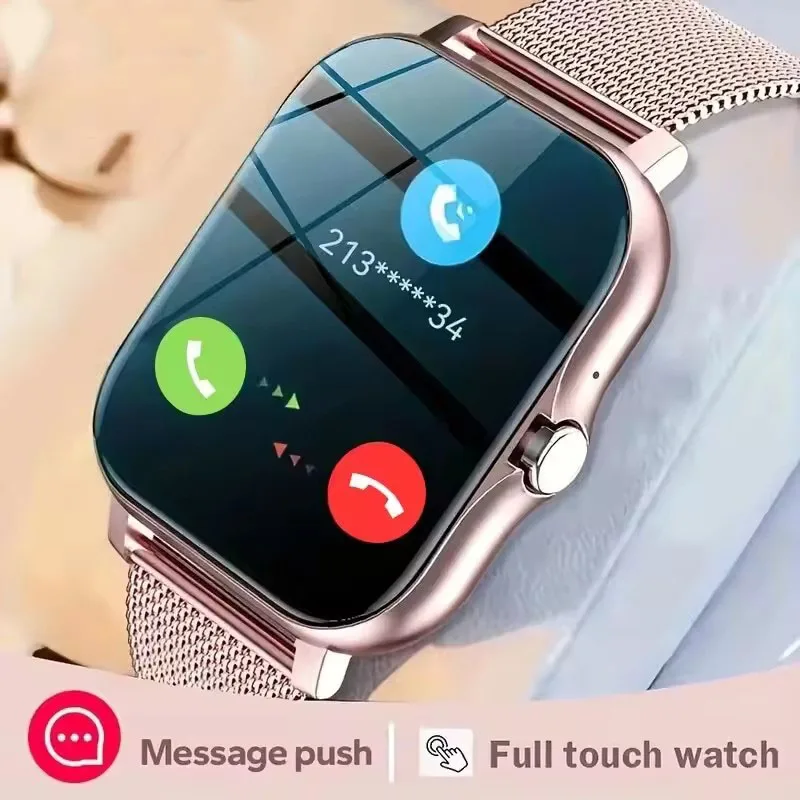 2026 Neue Smartwatch 1,44'' HD-Bildschirm Bluetooth-Anruf Schlaf- Blutsauerstoff- Blutdruck- Gesundheitsüberwachung Uhren für Frauen Männer Ht30