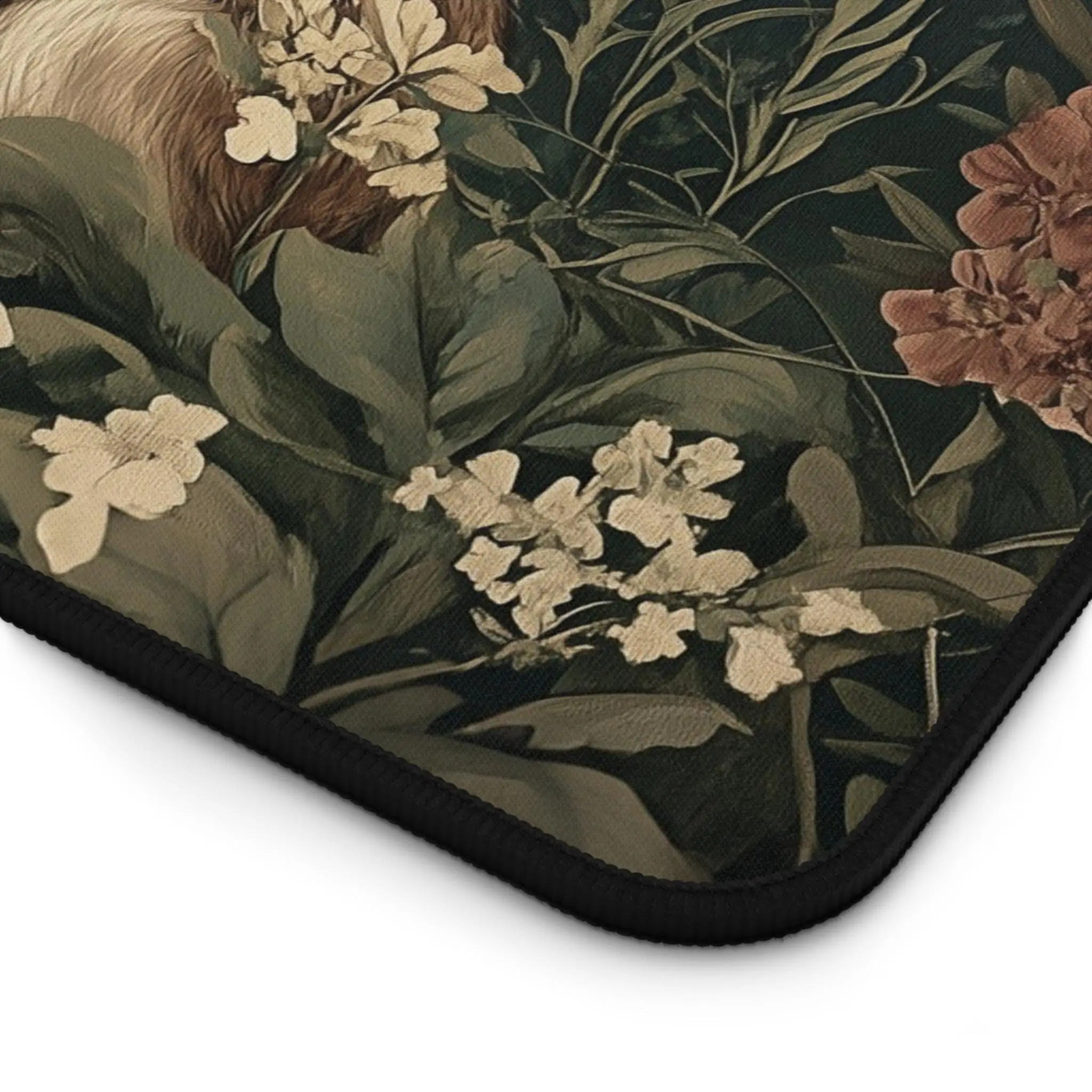Vintage Woodland Rabbit Art Mouse Pad Desk Mat Bunnies Forest Animal Mousepad Antique Nature Hare Desktop  Cute Whimiscal Gift